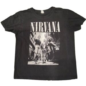 NIRVANA Black Graphic Kids Tee